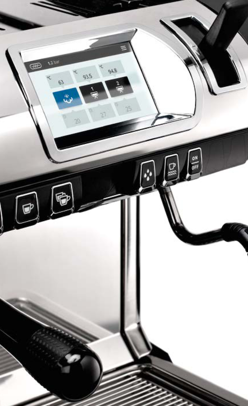 Simonelli Aurelia Wave digital key pad zoomed in
