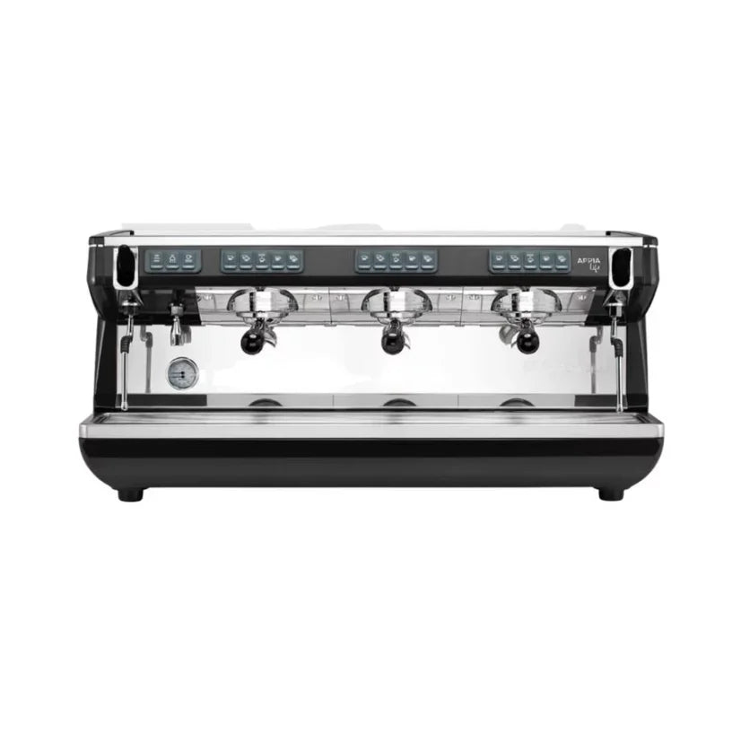 Espresso machine with three groups on a white background, Nuova Simonelli Appia Life