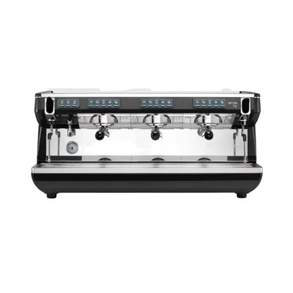 Espresso machine with three groups on a white background, Nuova Simonelli Appia Life