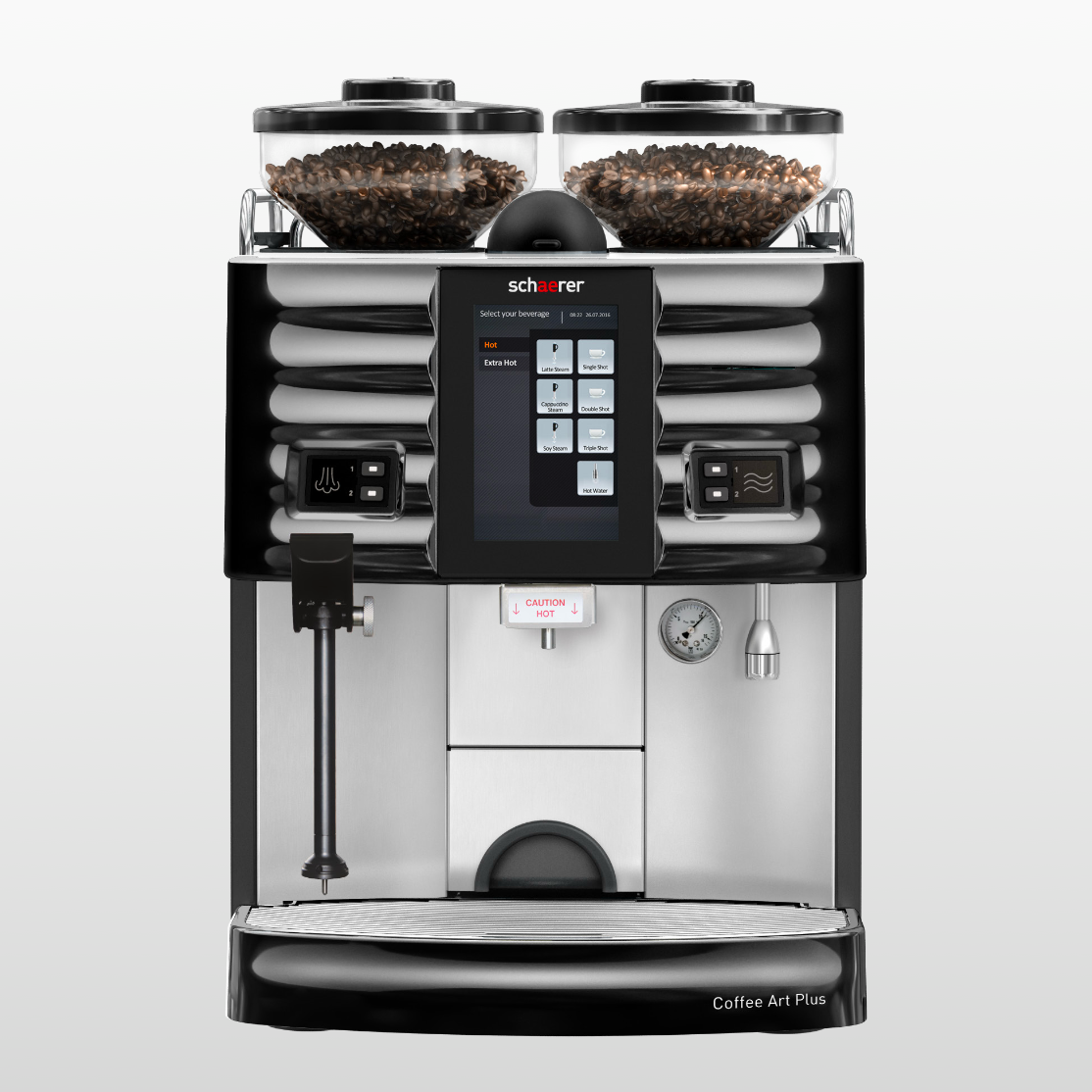 Schaerer Coffee Art Plus, on white background