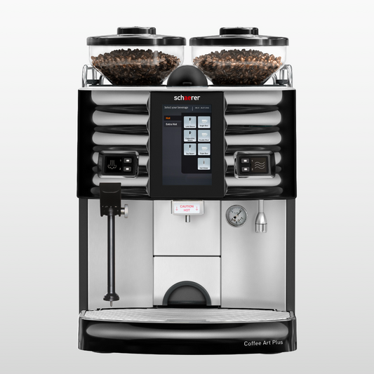 Schaerer Coffee Art Plus, on white background