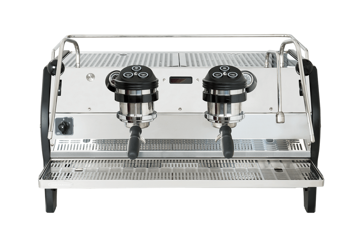 La Marzocco Strada AV - Commercial espresso machine with two groups on a white background