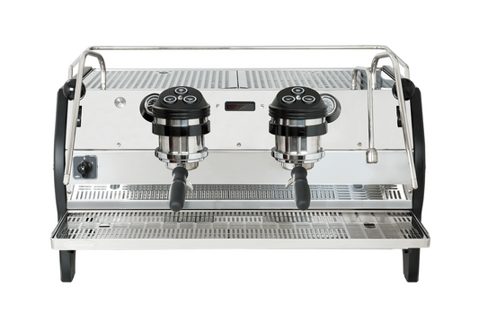 La Marzocco Strada AV - Commercial espresso machine with two groups on a white background