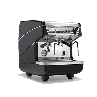 Appia II 1 group is a black one group espresso machne