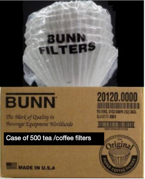 BUNN Coffee & Tea Filter #20100 (500 ct)